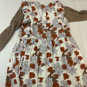 Kate Quinn Rust and Cream Floral Dress